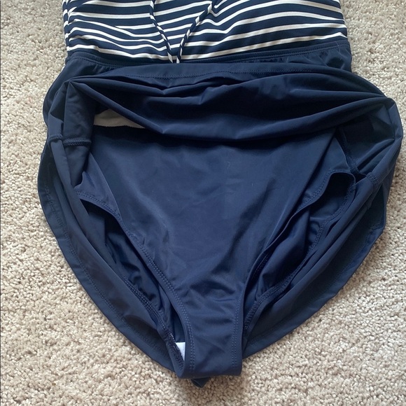 Tommy Hilfiger Core Navy Swimdress - Picture 2 of 6